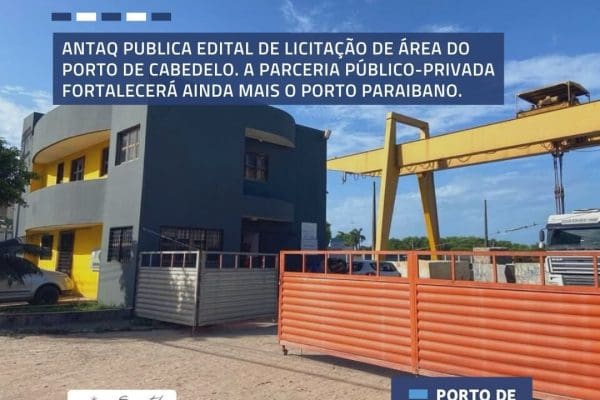 ANTAQ publica edital de licitação de área do Porto de Cabedelo