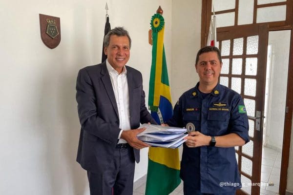 Ricardo Barbosa entrega documentos técnicos da dragagem à Capitania dos Portos e avança na homologação do novo canal